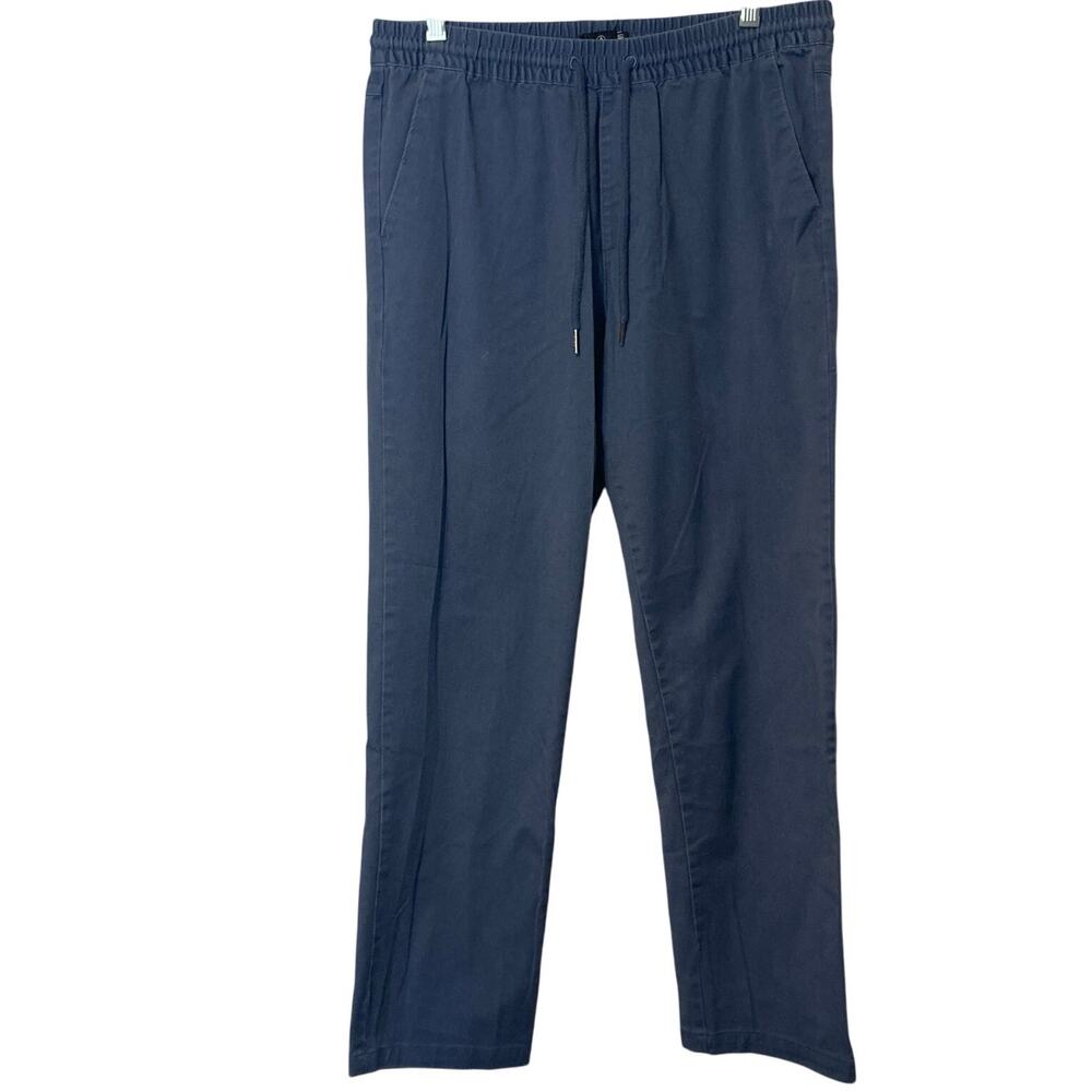 Volcom Repreve Recycled Straight Elastic Drawstring Blue Pants Women's Medium 8